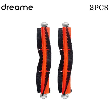 two black and orange brushes with a white background