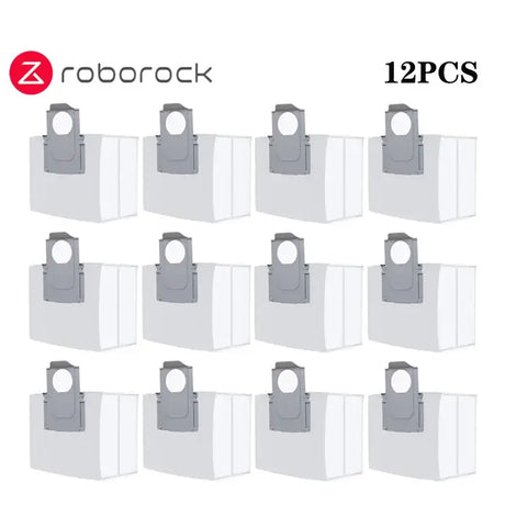 12 pack of white plastic bags with handles