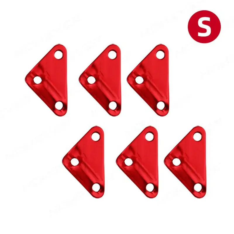 5 pcs red plastic triangle shape for sewing