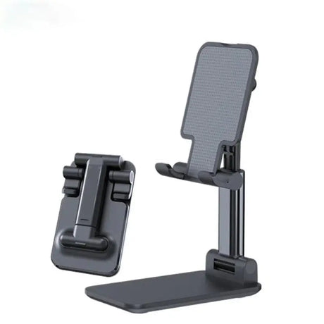 the adjustable desk stand with a phone holder