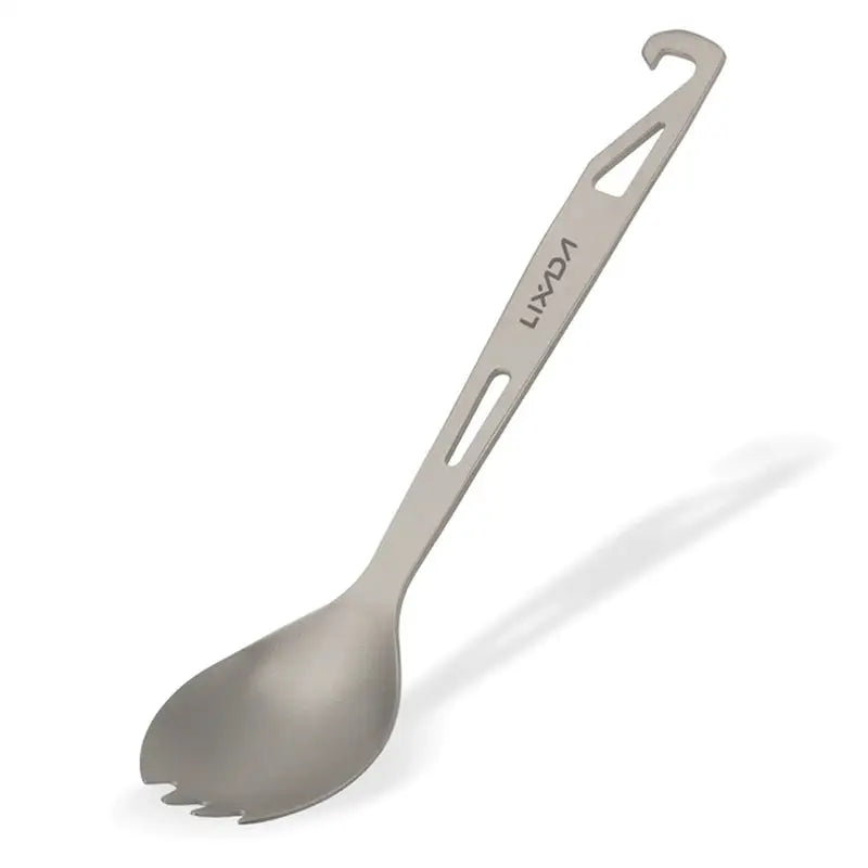 a close up of a spoon with a handle on a white background