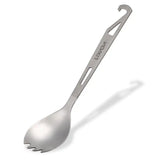 a stainless spoon with a handle