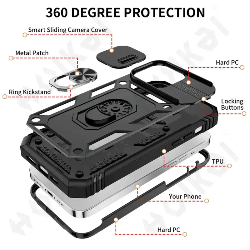 the top view of the gopro pro case
