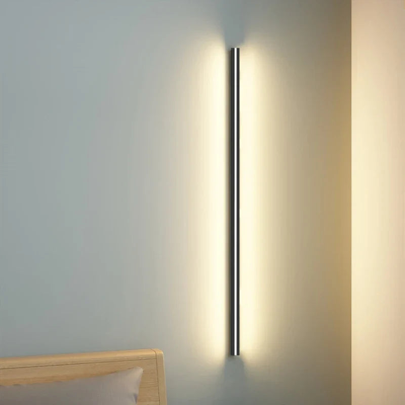 a wall light that is on the wall