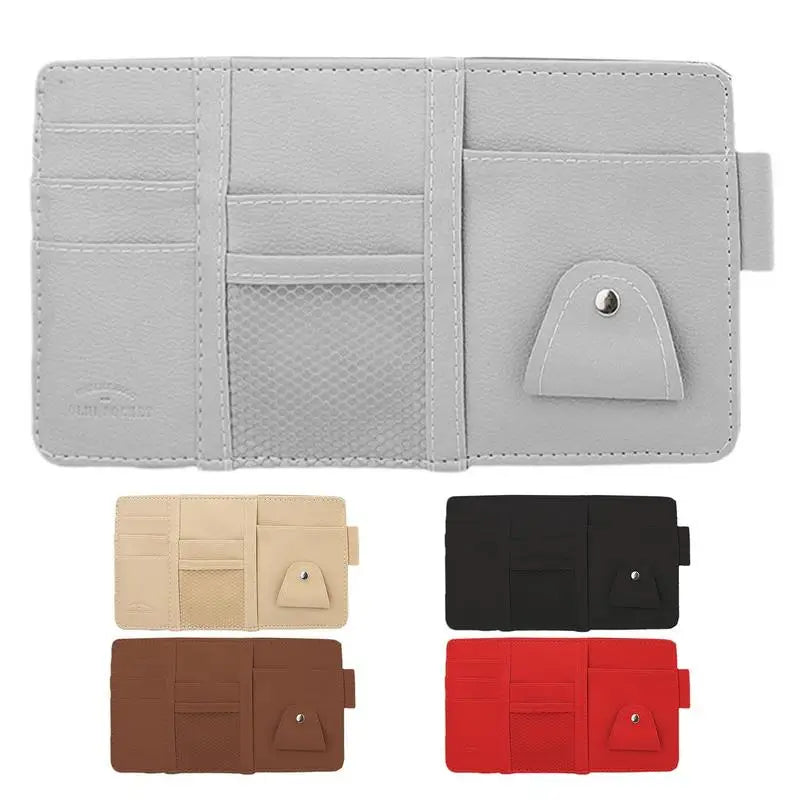 a wallet with a card holder and two pockets
