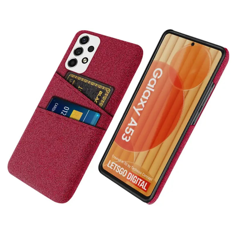 the red denim wallet case for iphone 11