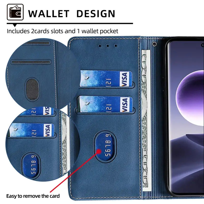 wallet design with credit cards and wallet pocket