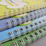 a stack of notebooks with spiral bindings