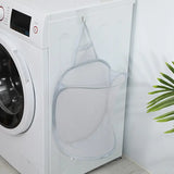 a washing machine with a basket on the front