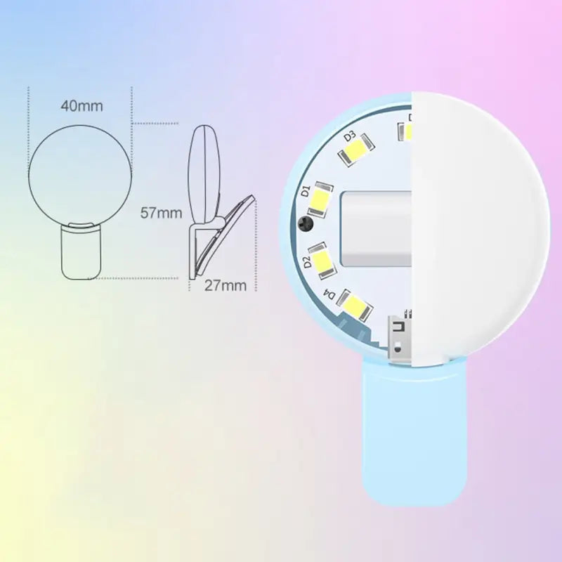 there is a drawing of a watch with a light on it