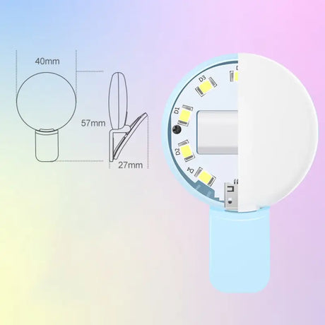 there is a drawing of a watch with a light on it