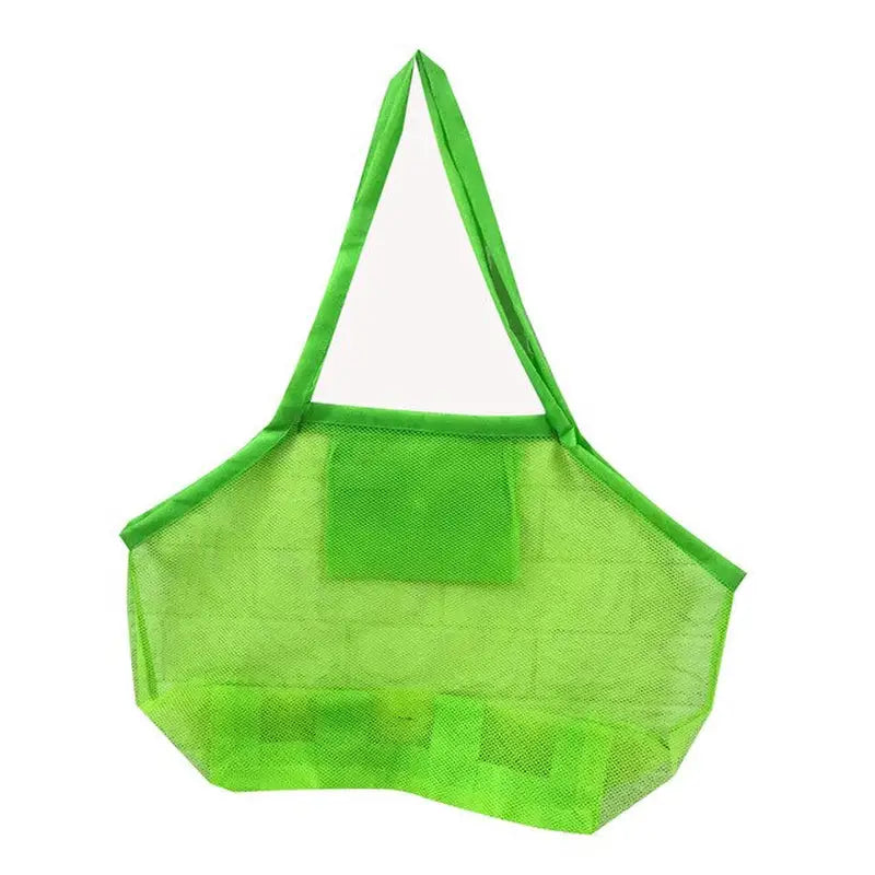 a green shopping bag on a white background