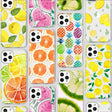 watercolor fruit pattern iphone case