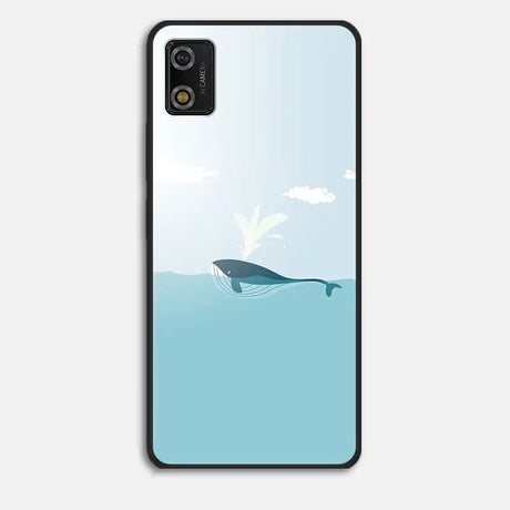 whale in the sea iphone case