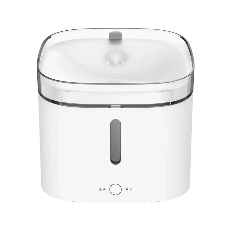 a white air fryer with a lid
