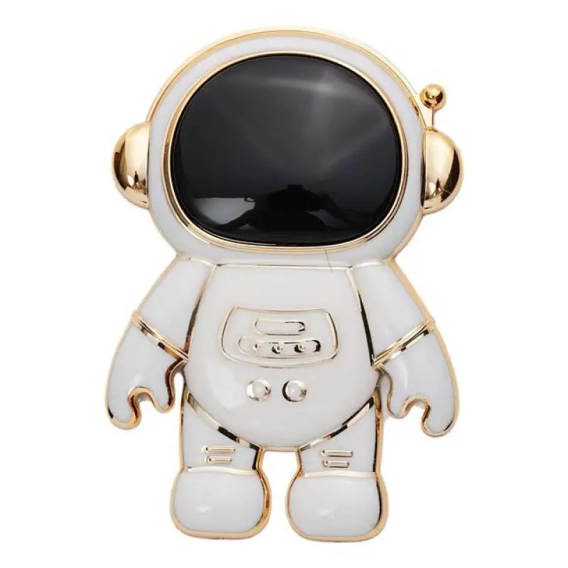 a white and black astronaut charm
