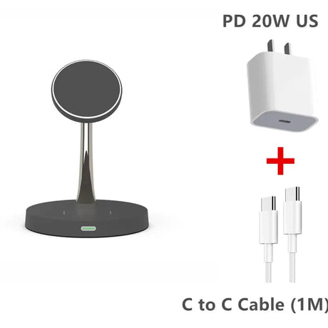 the power adapter and the charger are connected to a usb cable