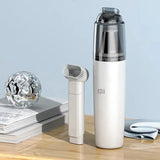 there is a white and black electric shaver and a silver and black hair dryer