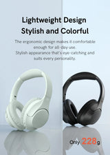 White and black headphones.