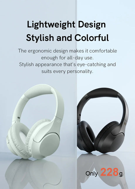 White and black headphones.