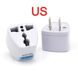 a white and black plug with the words us