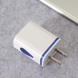 a white and blue usb with a white cord
