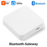 a white box with a bluetooth gateway button on it