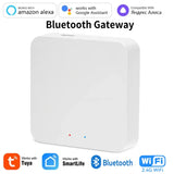 a white box with a bluetooth gateway on top of it