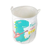 a white bucket with a dinosaur playing a guitar