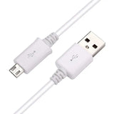 a close up of a white usb cable connected to a computer