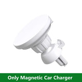 a white car charger with the words,’only charge your car ’