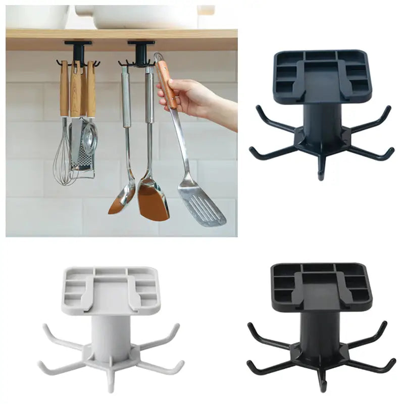 a kitchen utle with a spat holder and spat holder