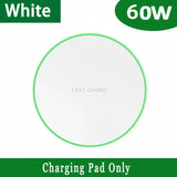 White charge pad for charging your phone