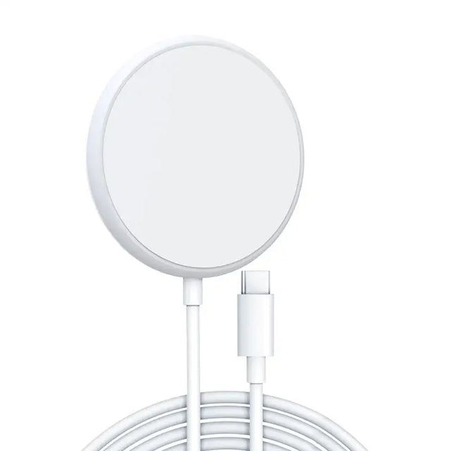 the white charger is attached to a white charger