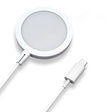 a white charger with a usb cable attached to it