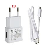 an image of a white usb charger and a white usb cable