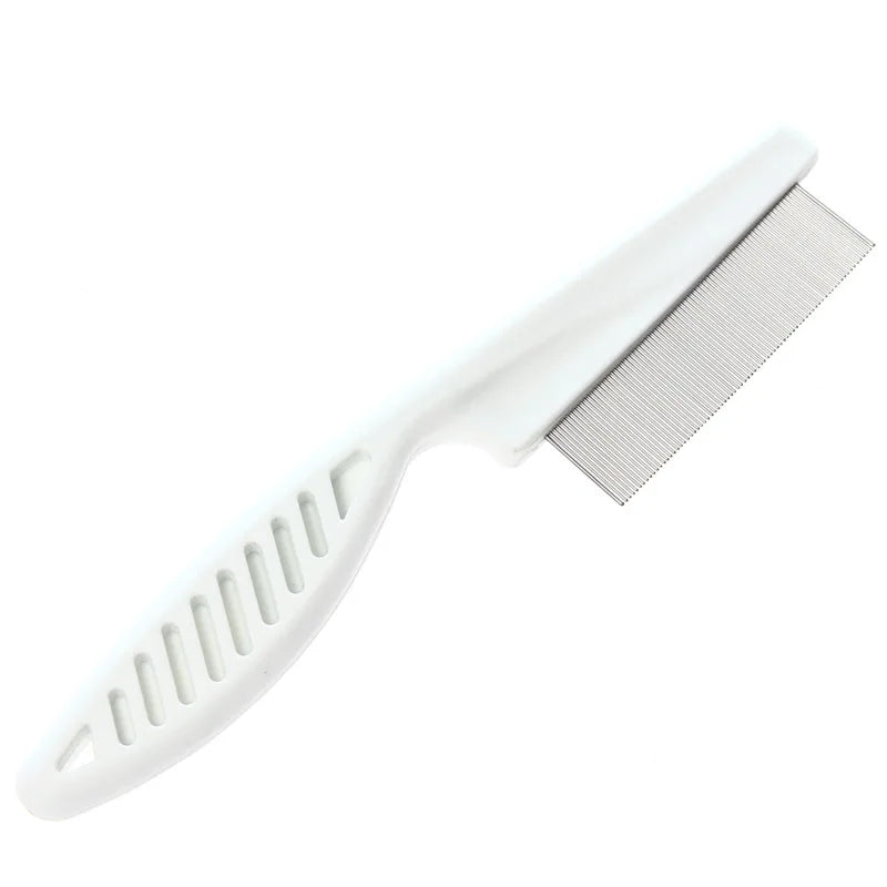 there is a white comb with a white handle on a white background