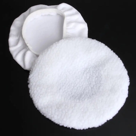 a white foam pad with a black background