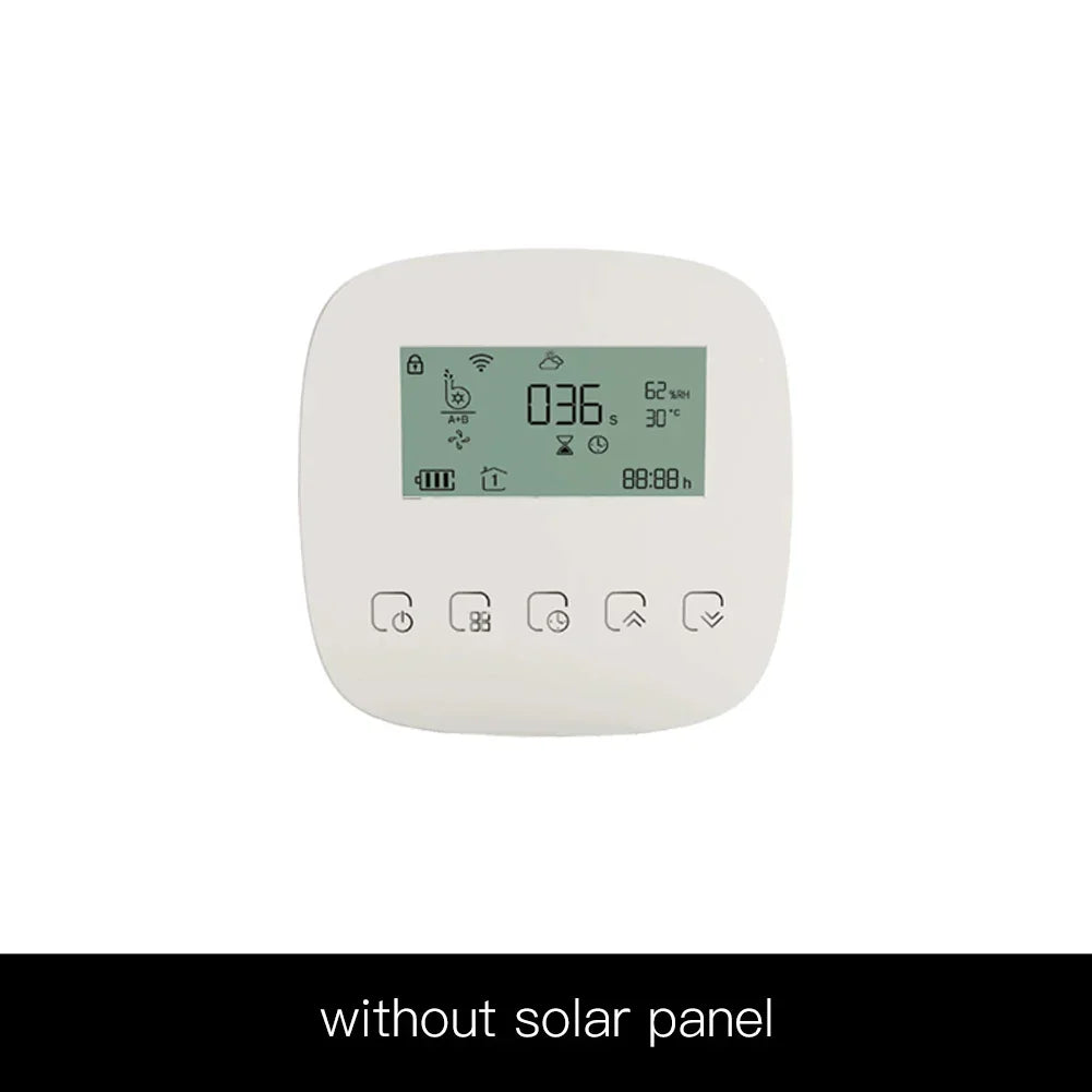White digital thermostat.