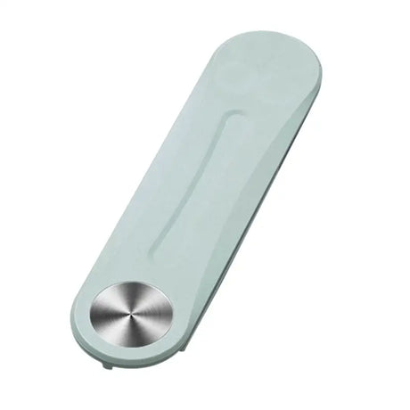 a white door handle with a metal knob