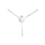 a white ceiling fan with a white blade