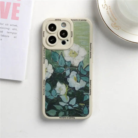 a phone case with flowers on it