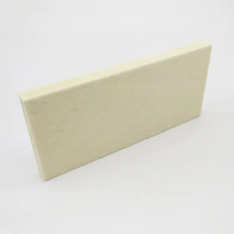 a white foam block on a white background