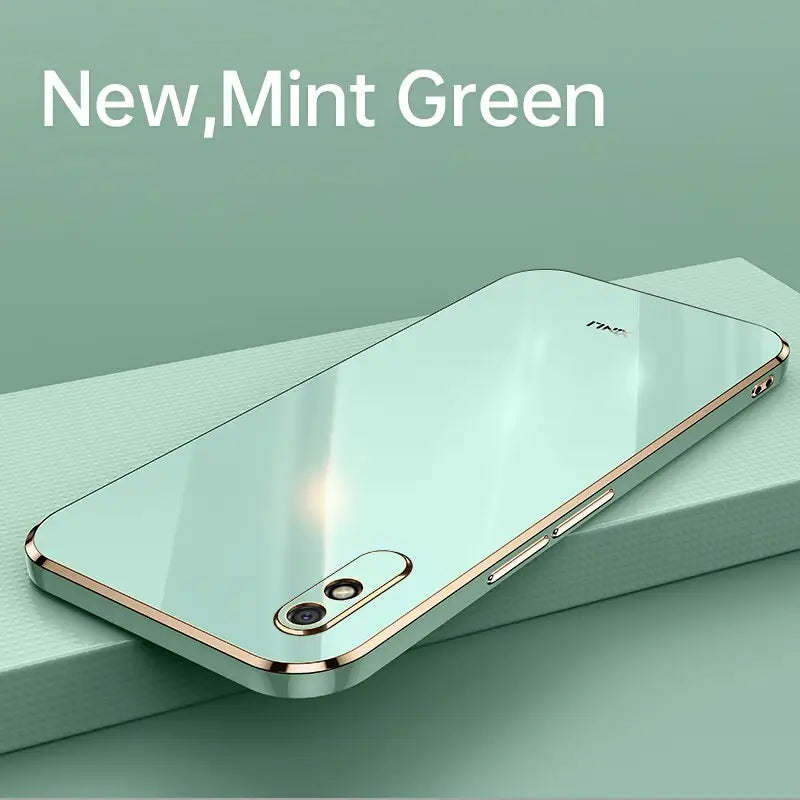 a white and gold iphone with the new nir screen