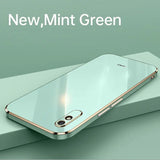 A white and gold iphone with the new nir screen