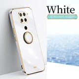 a white and gold phone case with a white background