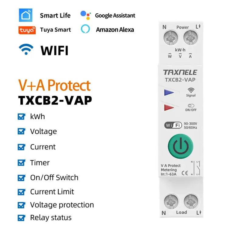 A white and green timer with the words v - protect