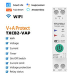 a white and green timer with the words v - protect