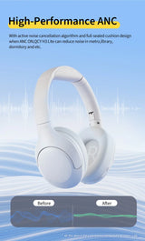 White noise-canceling headphones.