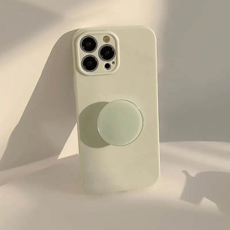 the iphone 11 case is a white case with a circular design